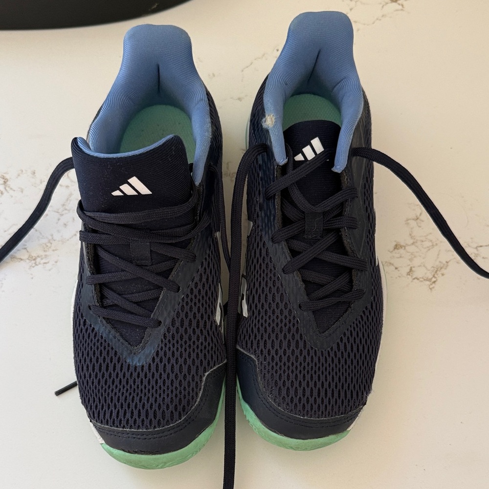 Adidas Kids' Navy and Mint Sneakers